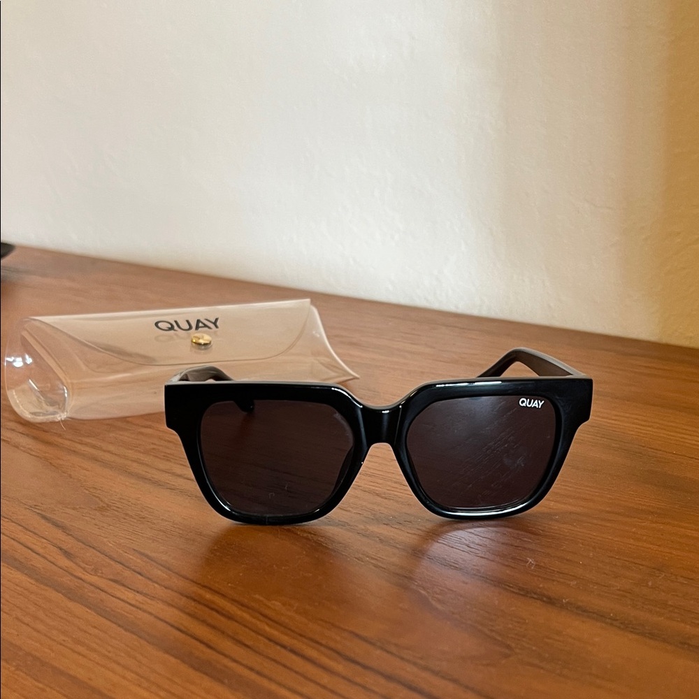 Quay Australia Glossy Black Sunglasses - Picture 6 of 9